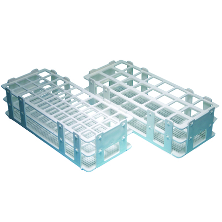 UNITED SCIENTIFIC Plastic Test Tube Racks, Wet/Dry, F, PK 6 77905